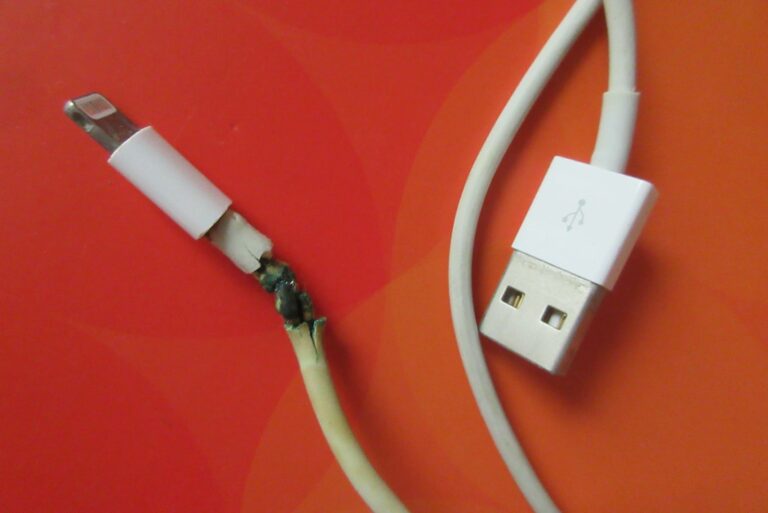 broken usb cable